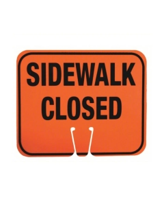 dura plastic sidewalk closed sign