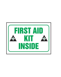 first aid kit inside